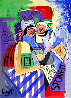 Stoned 2020 24x18 Works on Paper (not prints) - Anthony Falbo Stoned 2020 24x18 Works on Paper (not prints) - Anthony Falbo