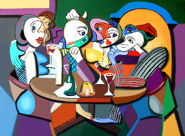 Dinner At Mario's 2002 Limited Edition Print - Anthony Falbo Dinner At Mario's 2002 Limited Edition Print - Anthony Falbo