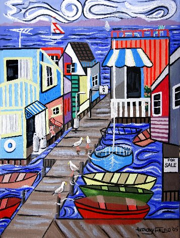 House Boats For Sale 2009 Limited Edition Print - Anthony Falbo