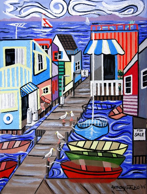 House Boats For Sale 2009 Limited Edition Print by Anthony Falbo