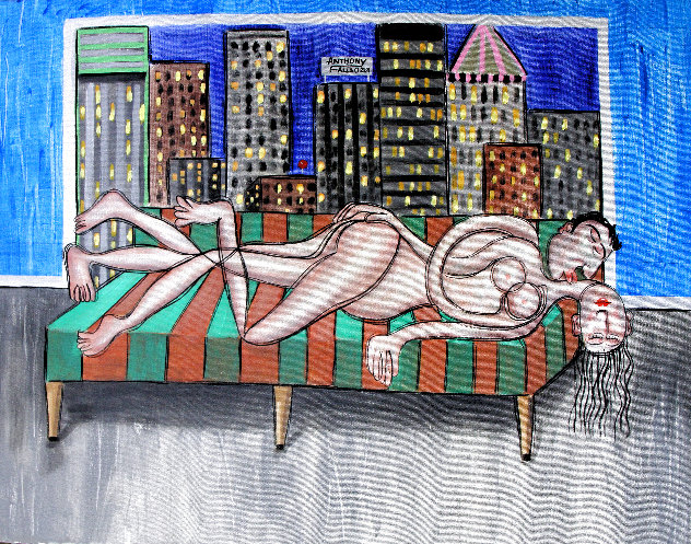 Cheap Room with a View 2021 24x30 Original Painting by Anthony Falbo