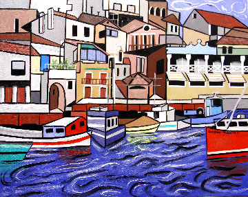 Marseille France 2013 24x30 Original Painting - Anthony Falbo