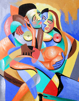 Four Play 2014 30x24 Original Painting - Anthony Falbo Four Play 2014 30x24 Original Painting - Anthony Falbo