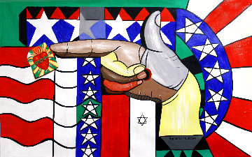 American Hand Gun 2015 33x52 - Huge Original Painting - Anthony Falbo American Hand Gun 2015 33x52 - Huge Original Painting - Anthony Falbo