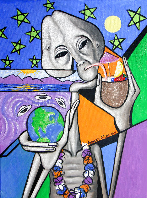 Illegal Alien 2016 30x24 Original Painting by Anthony Falbo