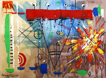 Wars and Rumors of War - Matthew 24:6 2018 23x18 Original Painting - Anthony Falbo Wars and Rumors of War - Matthew 24:6 2018 23x18 Original Painting - Anthony Falbo