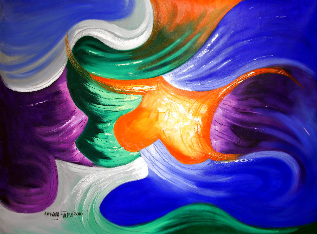Praise the Lord 2010 37x40 - Huge Original Painting by Anthony Falbo