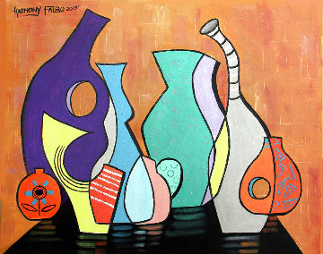 Empty Vases 2019 24x30 Original Painting - Anthony Falbo