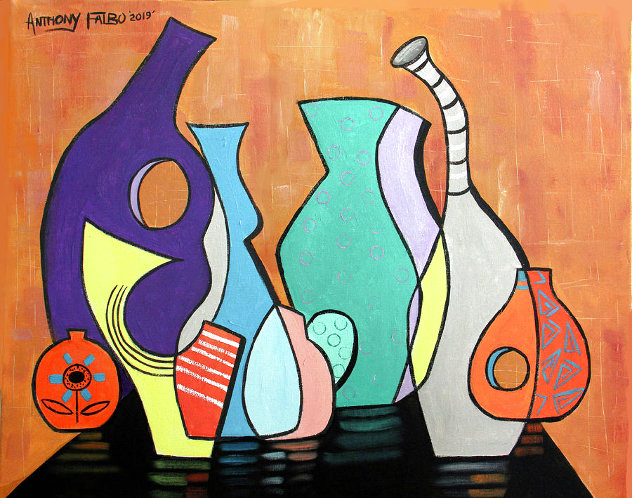 Empty Vases 2019 24x30 Original Painting by Anthony Falbo