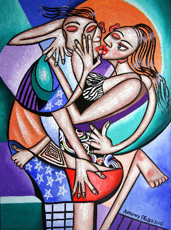 I Only Have Eyes For You Unique 2010 TP Embellished Works on Paper (not prints) - Anthony Falbo