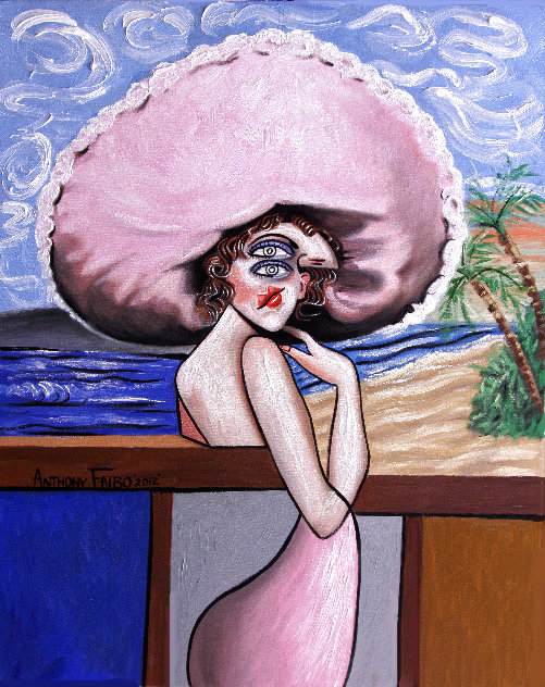 Pink 2012 30x24 Original Painting by Anthony Falbo