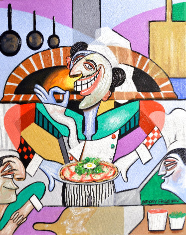 Personal Size Gourmet Pizza 2014 Limited Edition Print - Anthony Falbo