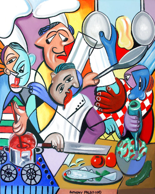 Too Many Cooks in the Kitchen 2003 Limited Edition Print by Anthony Falbo