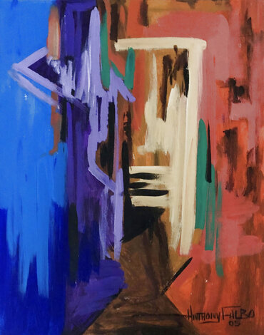 Genesis Series: Day Four Part Two 2005 - 18x24 Original Painting - Anthony Falbo