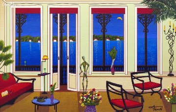 Balcony Over Bahia Limited Edition Print - Fanch Ledan Balcony Over Bahia Limited Edition Print - Fanch Ledan