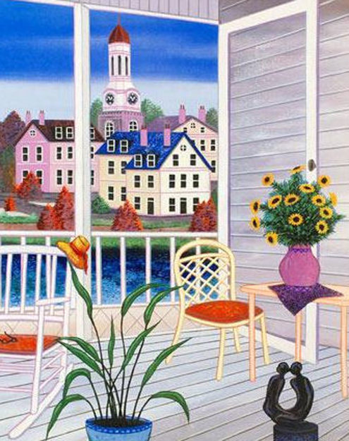 Porch in Virginia AP 2002 Limited Edition Print - Fanch Ledan