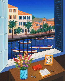 Window on Bonifacio 1998 Limited Edition Print - Fanch Ledan Window on Bonifacio 1998 Limited Edition Print - Fanch Ledan
