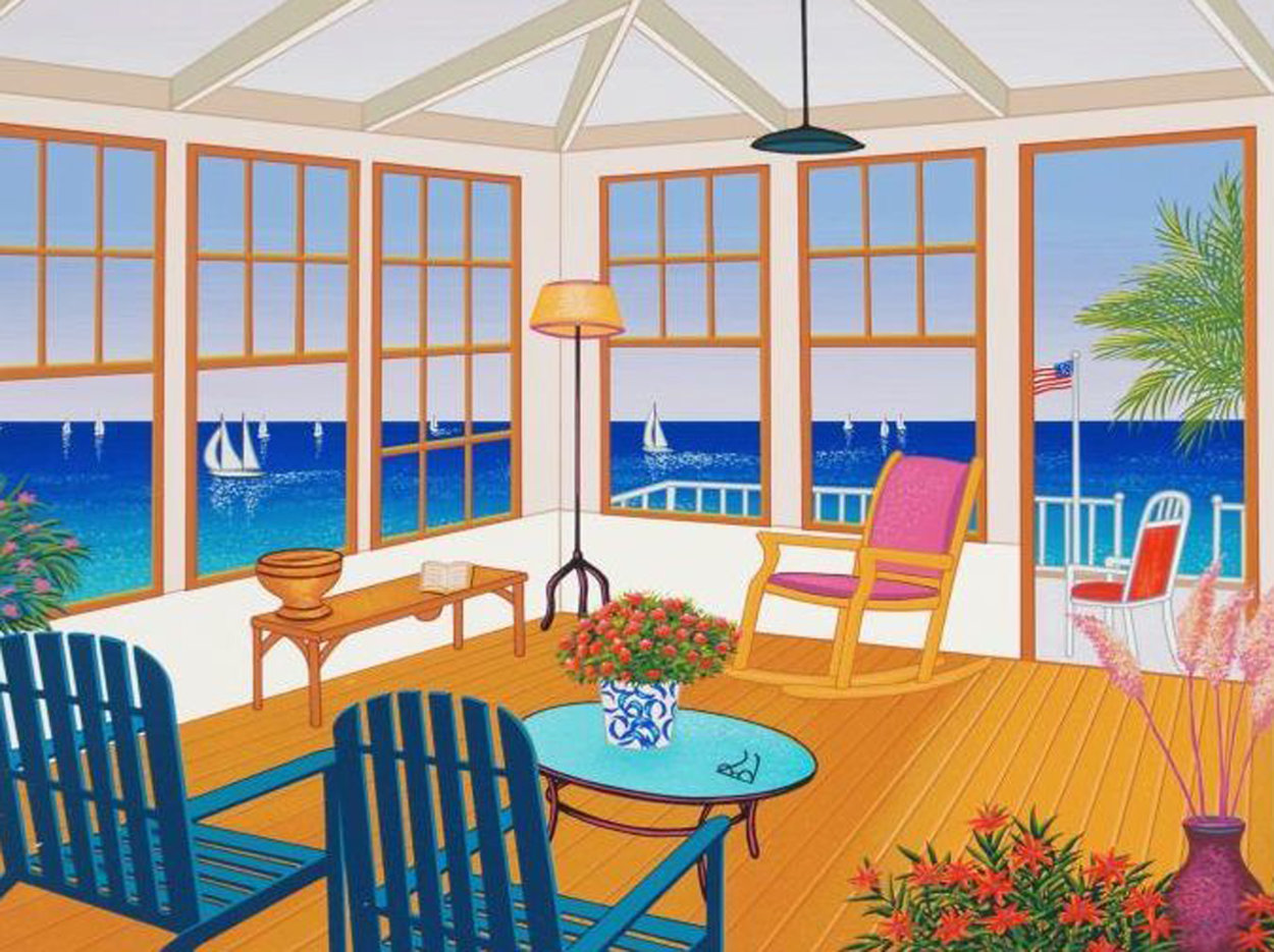 New England Villa 2001 Limited Edition Print by Fanch Ledan New England Villa 2001 Limited Edition Print by Fanch Ledan