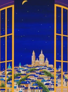 Windows on Paris 1990 Limited Edition Print - Fanch Ledan Windows on Paris 1990 Limited Edition Print - Fanch Ledan