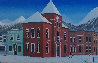 Aspen Village 2004 21x45 Original Painting by Fanch Ledan - 0 Aspen Village 2004 21x45 Original Painting by Fanch Ledan - 0