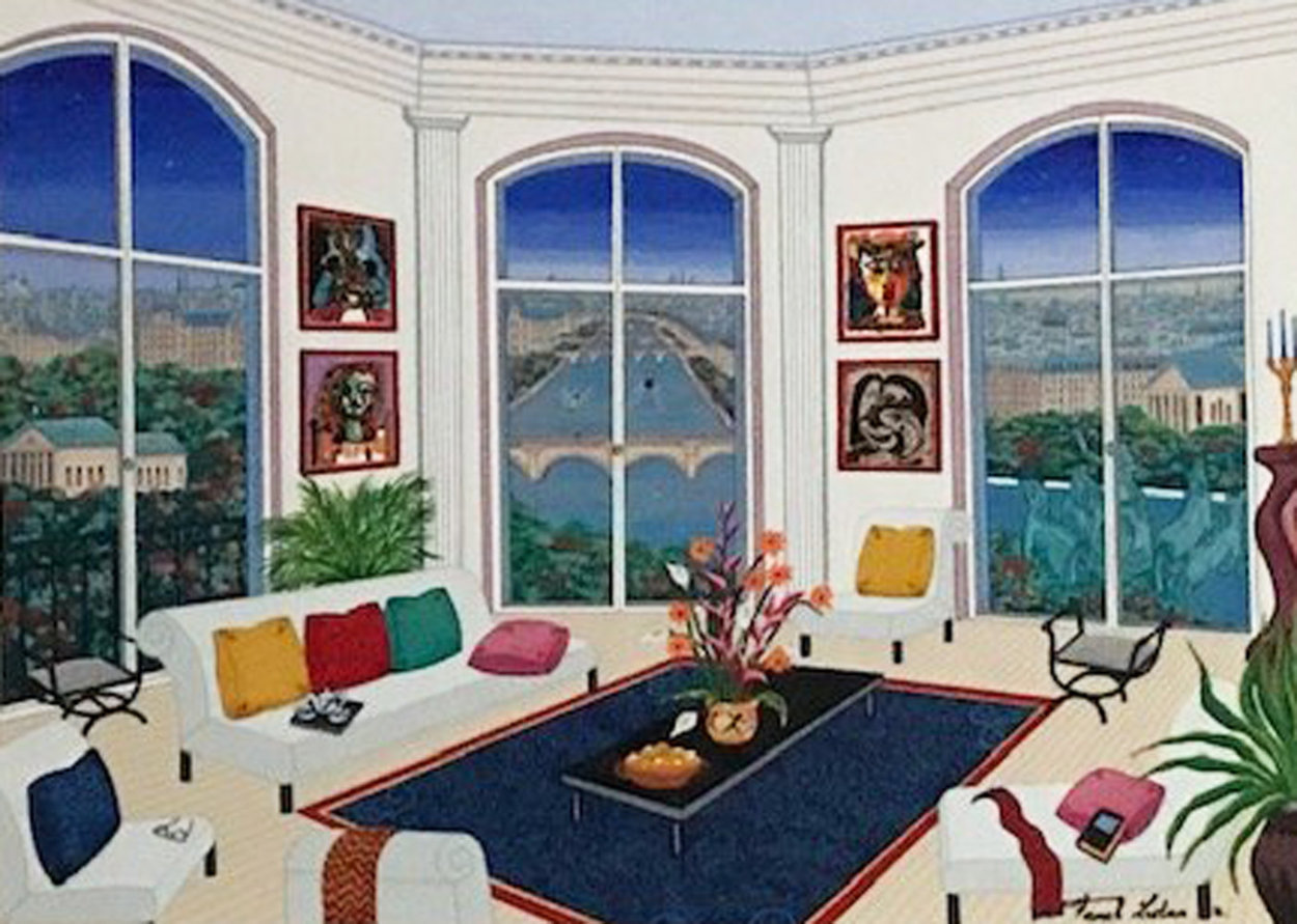Picasso in Paris 1996 Embellished Limited Edition Print by Fanch Ledan Picasso in Paris 1996 Embellished Limited Edition Print by Fanch Ledan