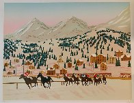 Horse Racing in St. Moritz Limited Edition Print by Fanch Ledan - 1 Horse Racing in St. Moritz Limited Edition Print by Fanch Ledan - 1