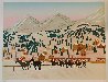 Horse Racing in St. Moritz 1987 - Switzerland Limited Edition Print by Fanch Ledan - 1