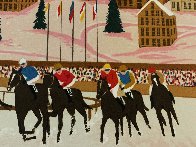 Horse Racing in St. Moritz Limited Edition Print by Fanch Ledan - 2 Horse Racing in St. Moritz Limited Edition Print by Fanch Ledan - 2