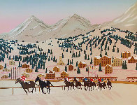 Horse Racing in St. Moritz Limited Edition Print by Fanch Ledan - 0 Horse Racing in St. Moritz Limited Edition Print by Fanch Ledan - 0