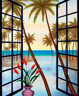 Window on Lagoon Limited Edition Print - Fanch Ledan Window on Lagoon Limited Edition Print - Fanch Ledan