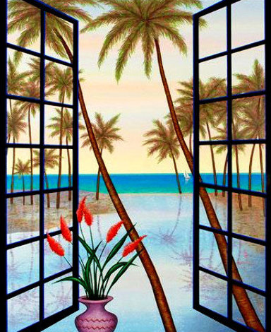 Window on Lagoon Limited Edition Print - Fanch Ledan