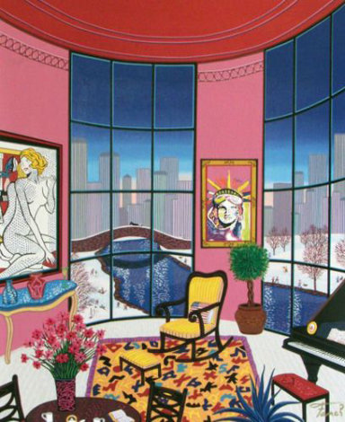 Interior With Lichtenstein 2006 Limited Edition Print - Fanch Ledan