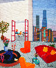 New York Vista 2019 18x15 - NYC Original Painting by Fanch Ledan - 0