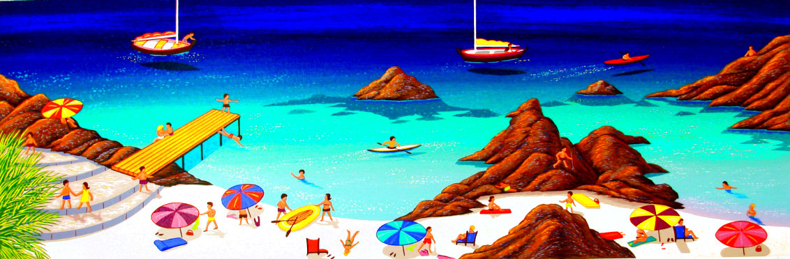 Malaga Beach 2002 - Spain Limited Edition Print by Fanch Ledan