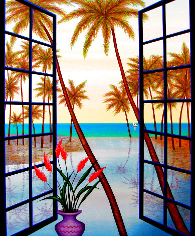Window on Lagoon 2002 - France Limited Edition Print - Fanch Ledan