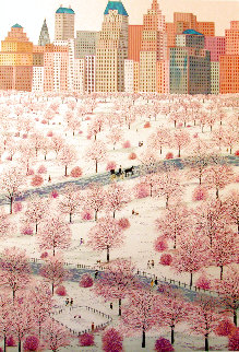 Spring Snow Over Central Park 1981 - New York - NYC Limited Edition Print - Fanch Ledan