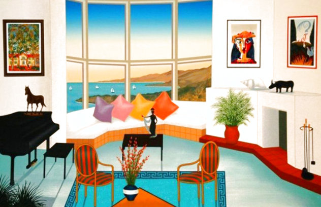 Interior With Picasso - Huge Limited Edition Print by Fanch Ledan