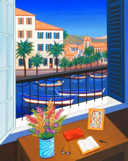 Window on Bonifacio 1998 Limited Edition Print - Fanch Ledan Window on Bonifacio 1998 Limited Edition Print - Fanch Ledan