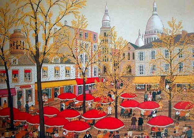 Au Vieux Montmarte AP 1970 Limited Edition Print - Fanch Ledan