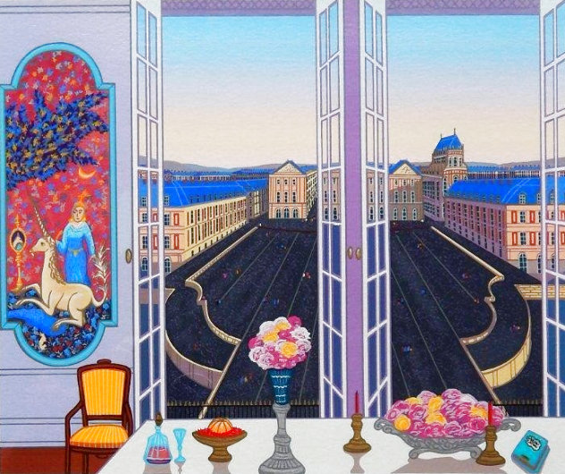 Le Chateau De Versailles 2001 Embellished - France Limited Edition Print by Fanch Ledan