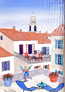 La Vie Provencale 2014 24x20 - France  Original Painting - Fanch Ledan