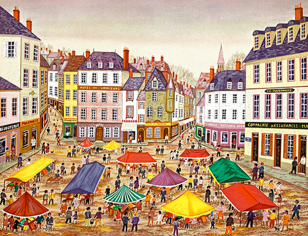 Marketplace PP 1992 - France Limited Edition Print by Fanch Ledan