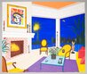 Interior with Peter Max Liberty - New York - NYC Limited Edition Print by Fanch Ledan - 1