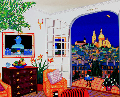 Interior with Magritte 1996 - Paris, France Limited Edition Print - Fanch Ledan