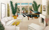 Le Patio 1986 - Huge 36x48 Framed Lithograph Limited Edition Print by Fanch Ledan - 0