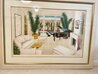 Le Patio 1986 - Huge 36x48 Framed Lithograph Limited Edition Print by Fanch Ledan - 3