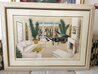 Le Patio 1986 - Huge 36x48 Framed Lithograph Limited Edition Print by Fanch Ledan - 1