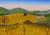 Vineyard 1975 14x20 Original Painting by Fanch Ledan - 0 Vineyard 1975 14x20 Original Painting by Fanch Ledan - 0