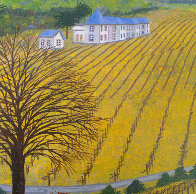 Vineyard 1975 14x20 Original Painting by Fanch Ledan - 2 Vineyard 1975 14x20 Original Painting by Fanch Ledan - 2