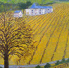Vineyard 1975 14x20 Original Painting by Fanch Ledan - 2 Vineyard 1975 14x20 Original Painting by Fanch Ledan - 2
